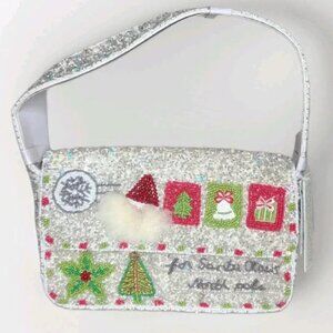 Handcrafted In India Viral TikTok Christmas Santa Beaded Bag Holiday RARE NWT